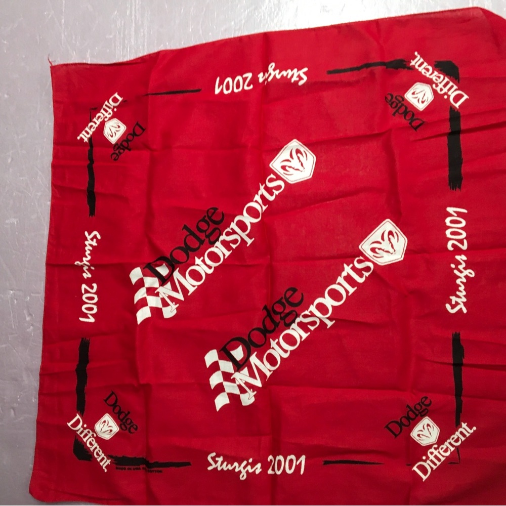 Dodge Motorsports Red Bandana - Sturgis 2001